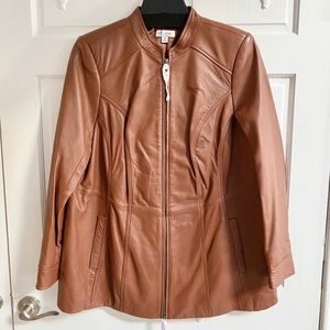 Denim & Co Leather Jacket